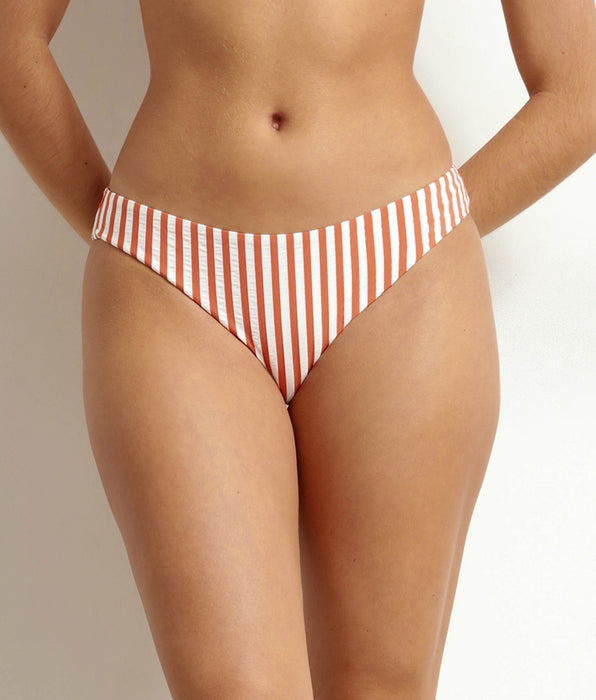 DIM Oranje gestreepte damesboxerslip Dim Zwemmode