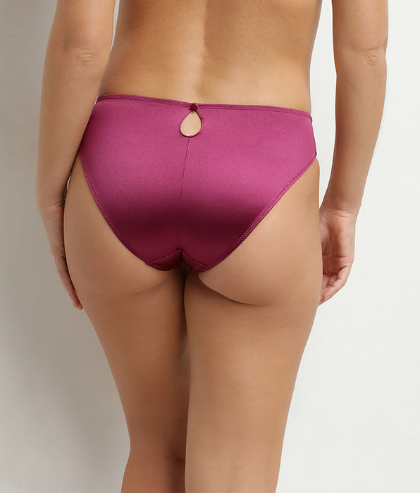 DIM Slip femme en microfibre satinée Fruits des Bois Silk Radiance