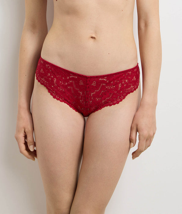 DIM Rode hooggetailleerde slip Burning Eclat