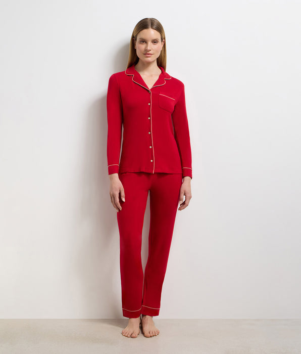 DIM Chemise manches longues Rouge